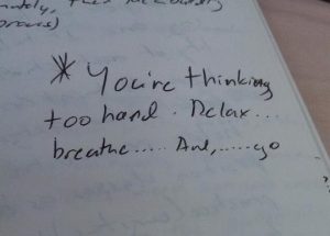 A note I wrote for myself a long time ago...